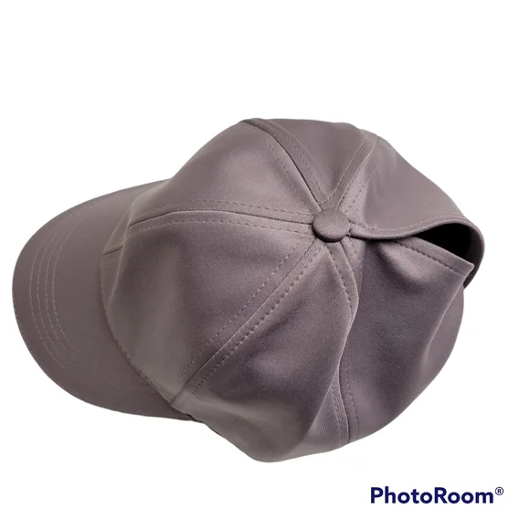 Time and Tru | Lavender Pony Tail Bun Ball Cap Womens Purple Hat - Picture 4 of 11